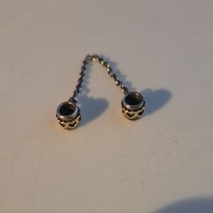 Pandora Safety Chain Silver And 14 Kt Gold